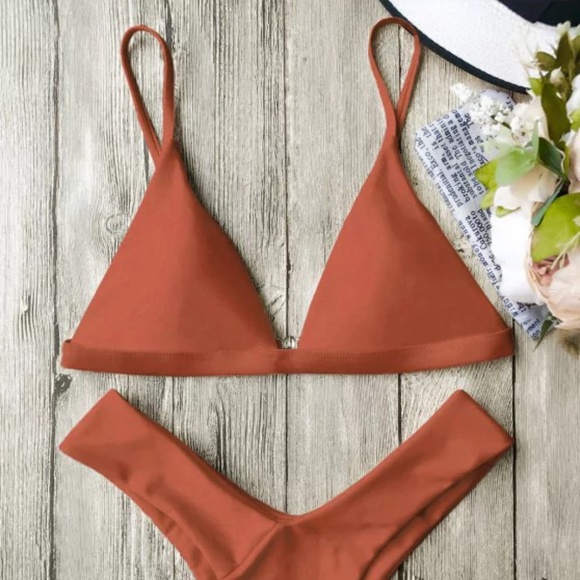 burnt orange bikini bottoms